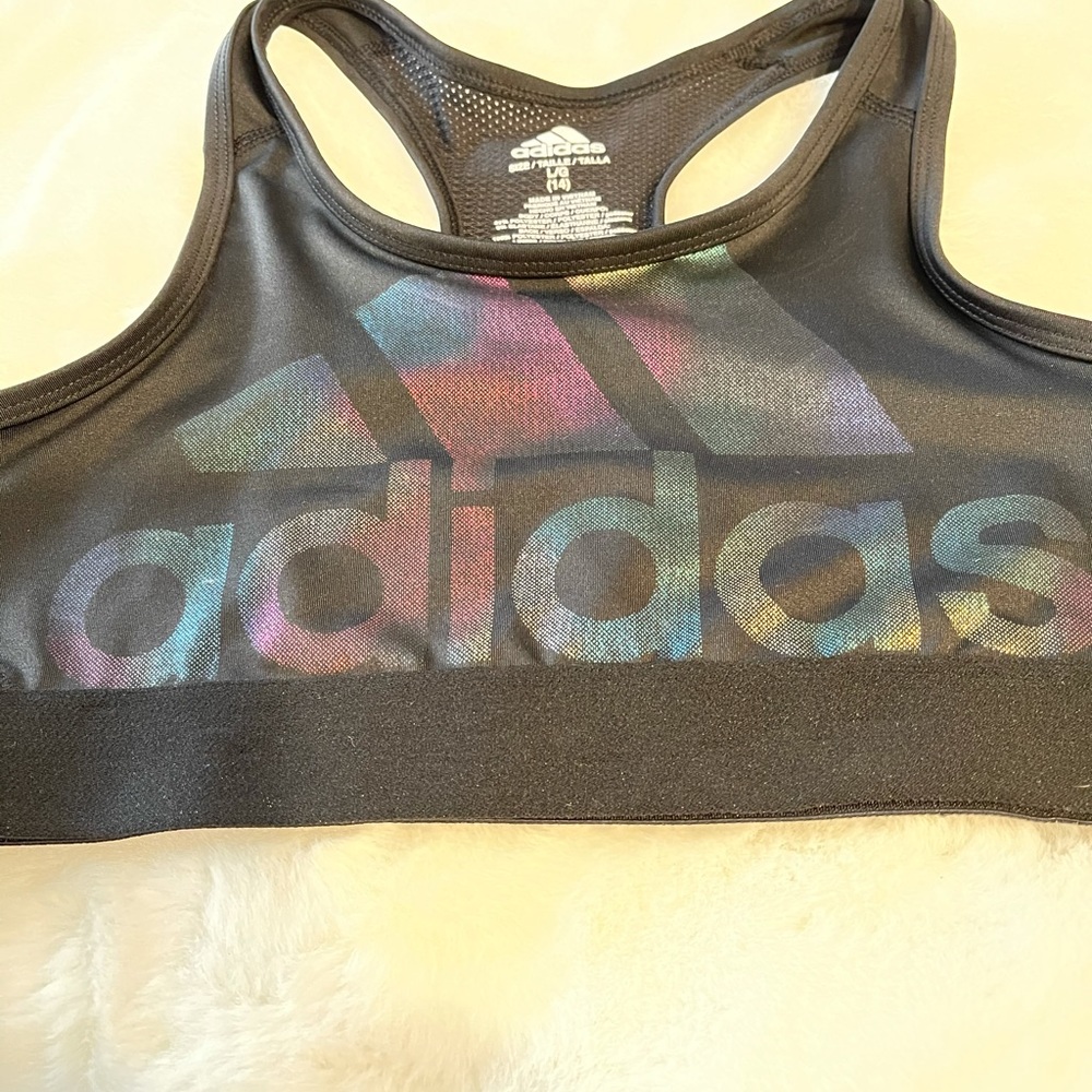Adidas Girls size large (14) sports bra